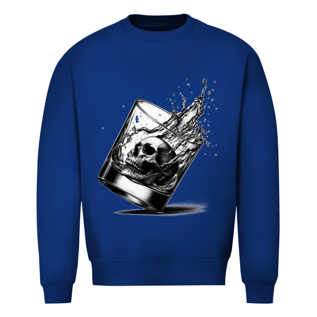 Totenkopf im Glas Pullover Herren