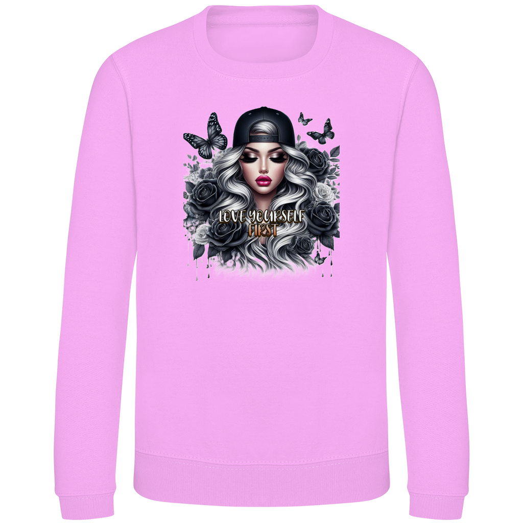 Love Yourself First Pullover Kinder