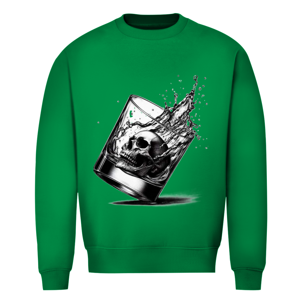 Totenkopf im Glas Pullover Herren